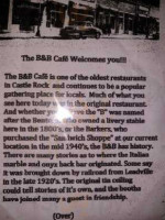 B & B Cafe outside