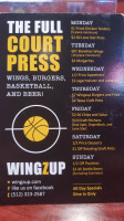 Wingzup menu