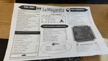 La Majjareta menu