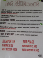 Le Mediterranee menu