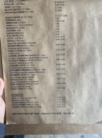 Jaunt Coffee Roasters menu