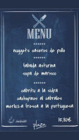 Sidreria Plaza menu