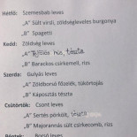 Ibrany Vendeglo Étlap
