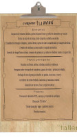 El Taller Seve Diaz menu