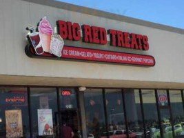 Big Red Treats outside