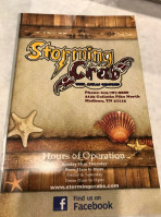 Storming Crab menu