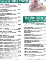 Best Ceviche Ever menu