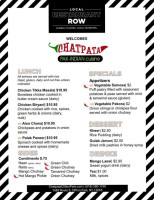 Chatpata Indian menu