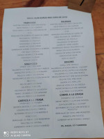 El Raco De Sant Esteve menu