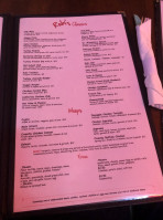 The Rubi Slipper Llc menu