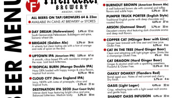 Firetrucker Brewery menu