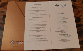 Atempo menu