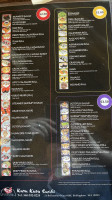 Kuru Kuru Sushi menu