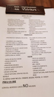 Les Vidrieres menu