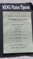 El Mirador De La Mancha menu