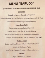 El Baruco Del Condado menu