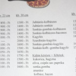 Erdei Club Pub Pizza Étlap