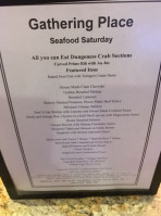 The Gathering Place Buffet menu