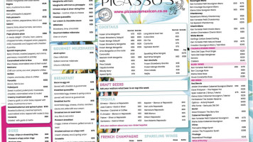 Picasso's Mexican Taqueria menu