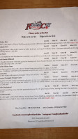 Rough Cut Hard Cider menu