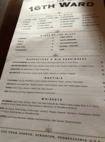 The 16th Ward menu