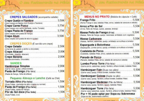 Pôr Do Sol menu