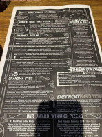 Caliente Pizza Drafthouse menu