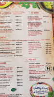 La Hoguera menu