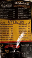 Porkys Burgers Wings menu