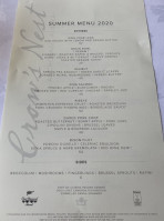 The Crow's Nest menu