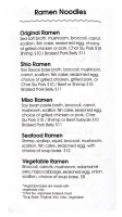 570 Ramen menu