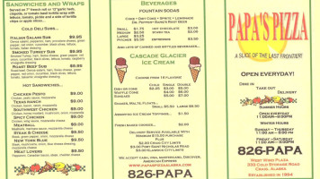 Papa's Pizza inside