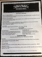 Wild Child's Tavern Grill menu