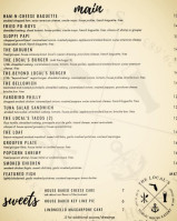 The Local's Eatery menu