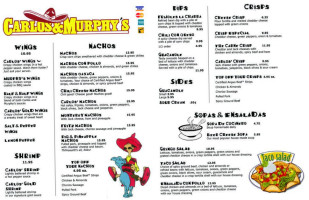 Carlos & Murphy's menu