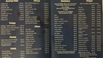 Marinucci's Deli Port Richmond menu