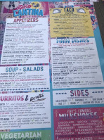 Zak's Cantina menu