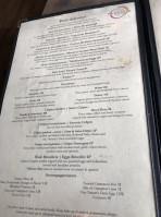 Promenade Cafe and Wine menu