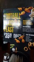 Buffalo Wild Wings menu