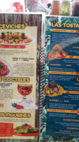 Los Aguachiles menu