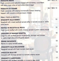 Trattoria Fieramosca menu