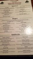 Billy's -breezy menu