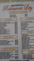 Lety’s menu