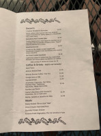 Velma's Cafe menu