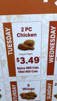 Popeyes Louisiana Kitchen menu