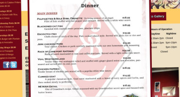 Ellison's Bistro menu