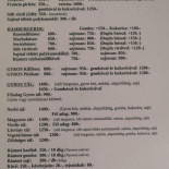 Látvány Büfé Étlap