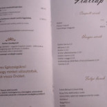 Gesztenyés Vendéglő és Panzió Étlap