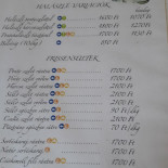 Titán Halászcsárda Étlap