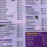 Fekete Bari Ételbár Étlap